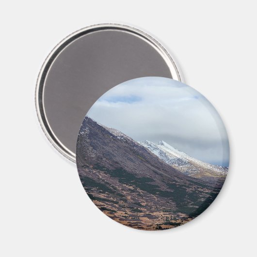 Serene Alpine Sky Magnet (Vorderseite/Rückseite)