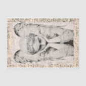 Serene Angel + Vintages Script Gothic AF7 Decoupag Seidenpapier (Vorderseite)