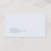 Serene Aquamarin und Gold Zen Wasserfarbenwelt Lan Visitenkarte (Rückseite)