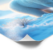 Serene Arctic Sunset mit Polar Bear - Natur Fotodruck (Ecke)