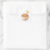 Serene-Ästhetik-Sticker Quadratischer Aufkleber (Tasche)