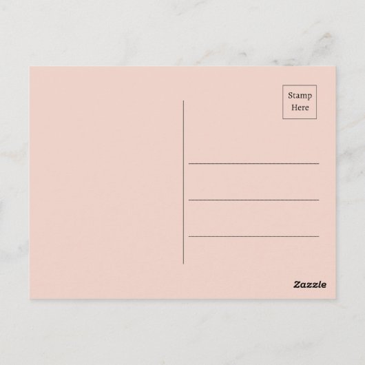 Serene Autumn Watercolor Landschaft Postkarte (Rückseite)