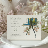 Serene Aviary "Save the Date" Einladung zur Hochze
