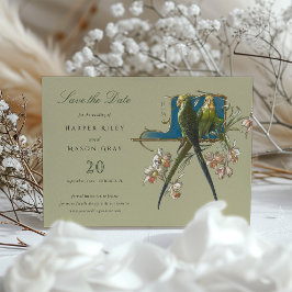 Serene Aviary "Save the Date" Einladung zur Hochze