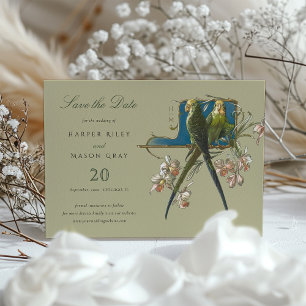 Serene Aviary 'Save the Date'-Hochzeitseinladung Einladung