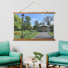 Serene Ballarat Botanical Gardens Wall Tapestes Wandteppich Mit Holzrahmen