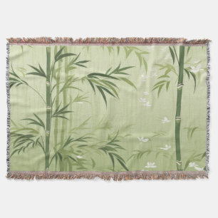 Serene Bamboo Blossom Asian  (1) Decke