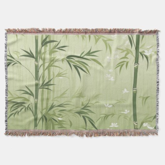 Serene Bamboo Blossom Asian  (1) Decke (Vorderseite)