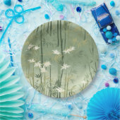 Serene Bamboo Blossom Asian  (6) Pappteller (Party)