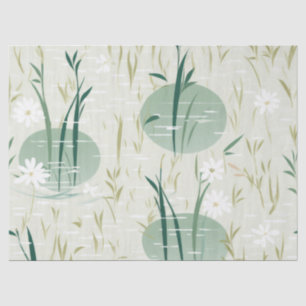 Serene Bamboo Blossom Asiatisch (10) Seidenpapier
