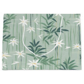Serene Bamboo Blossom Asiatisch  (4) Große Geschenktüte (Vorderseite)