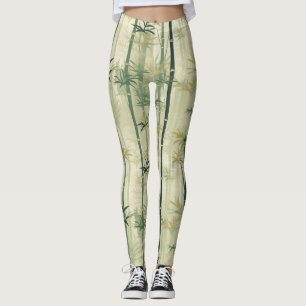Serene Bamboo Blüten Asian (3) Leggings