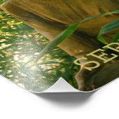 Serene Bamboo Garden Statue Fotodruck (Ecke)