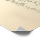 Serene Bamboo und Lotus Zen Art Poster (Ecke)