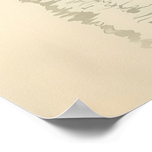 Serene Bamboo und Lotus Zen Art Poster (Ecke)