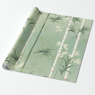 Serene Bambusblüten-Asiatisch (2) Geschenkpapier