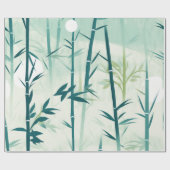 Serene Bambusblüten-Asiatisch (5) Geschenkpapier (Flach)