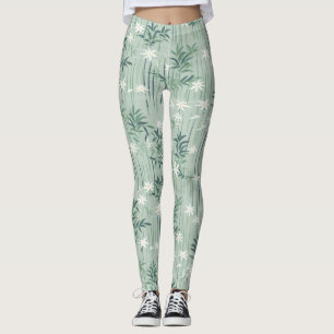 Serene Bambusblüten-Asiatisch  (7) Leggings