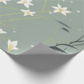 Serene Bambusblüten-Asiatisch (8) Geschenkpapier (Ecke)