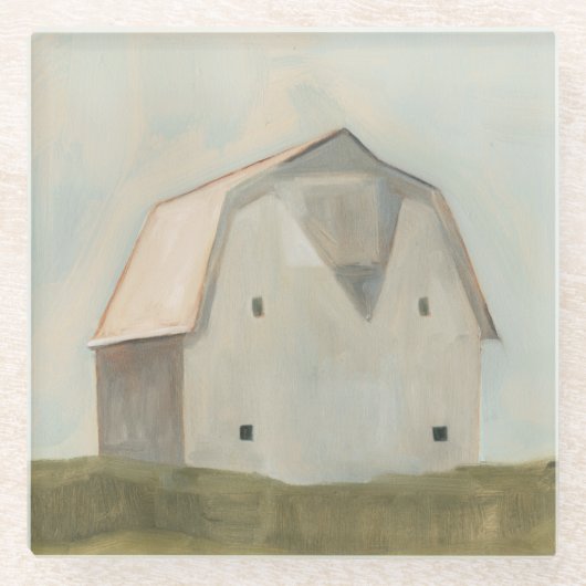 Serene Barn Glasuntersetzer (Vorderseite)