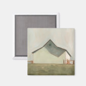Serene Barn - Off-White Magnet (Vorderseite/Rückseite)