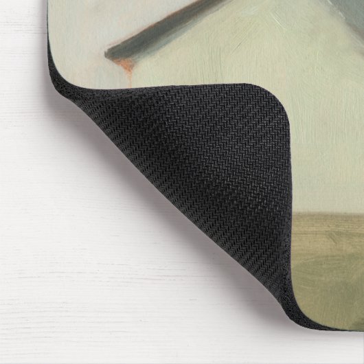 Serene Barn - Off-White Mousepad (Ecke)