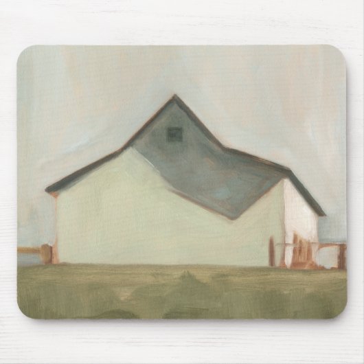 Serene Barn - Off-White Mousepad (Vorne)