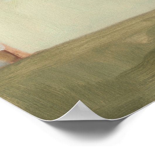 Serene Barn - Off-White Poster (Ecke)