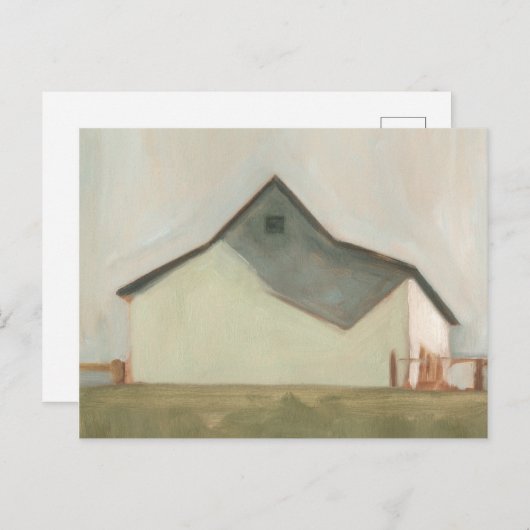 Serene Barn - Off-White Postkarte (Vorne/Hinten)