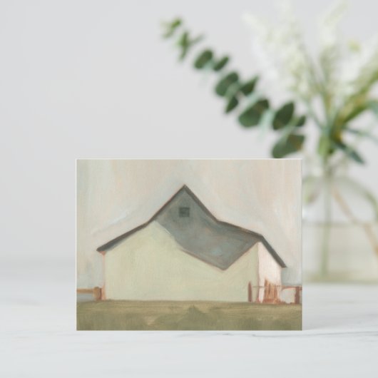 Serene Barn - Off-White Postkarte (Stehend Vorderseite)