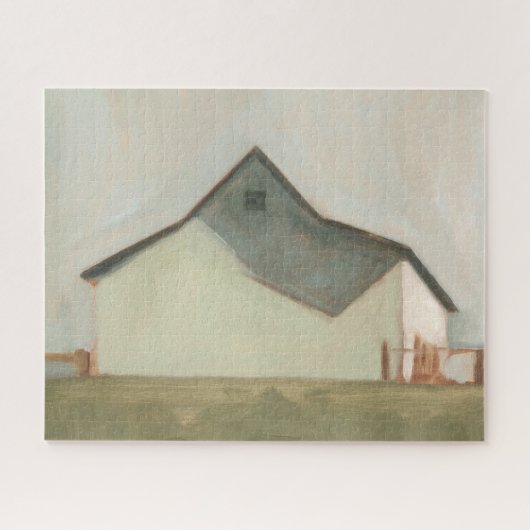 Serene Barn - Off-White Puzzle (Horizontal)