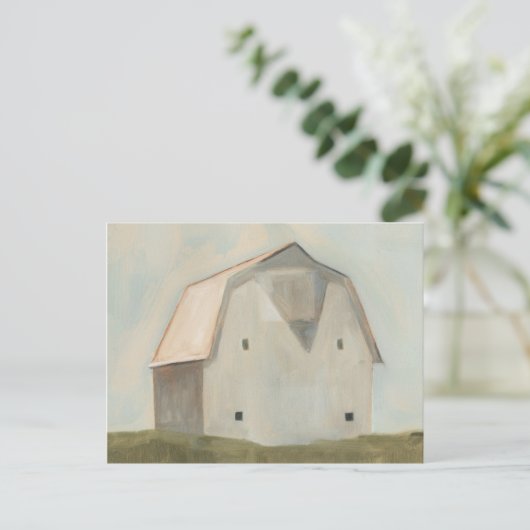 Serene Barn Postkarte (Stehend Vorderseite)
