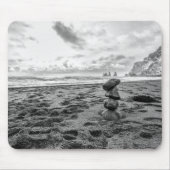 Serene Beach Cairn Mousepad (Vorne)