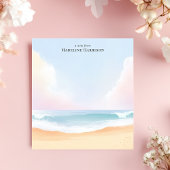 Serene Beach Clouds Ocean Sky Personalisiert Name Notizblock