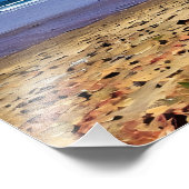 Serene Beach Landschaft mit blauem Himmel Fotodruck (Ecke)