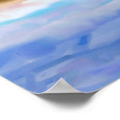 Serene Beach Scene Poster (Ecke)