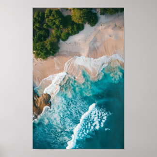 Serene Beach Sunset - Landschaftspflege Poster