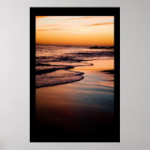 Serene Beach Sunset Poster (Vorne)