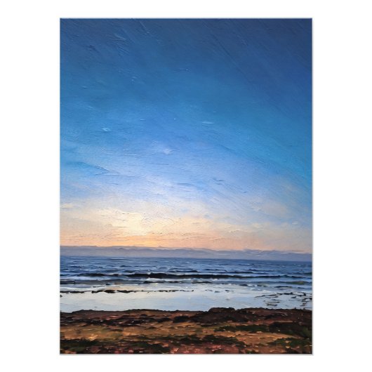 Serene Beach Sunset Seascape Fotodruck (Vorne)