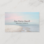 Serene Beach Szene mit Pastel Sky Visitenkarte (Vorderseite)