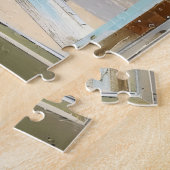 Serene Beach Window View Puzzle (Seite)