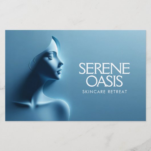 Serene Beauty Skincare, Massage, Wellness-Center Flyer (Vorne)