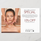Serene Beauty Skincare, Massage, Wellness-Center R Flyer (Hinten)