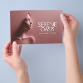 Serene Beauty Skincare, Massage, Wellness-Center R Flyer (Handgriff)