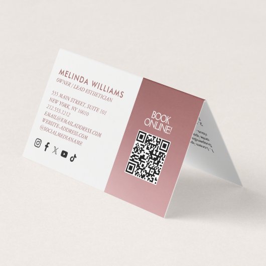 Serene Beauty Skincare, Massage, Wellness-Center R Visitenkarten (Rückseite)