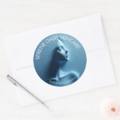 Serene Beauty Skincare, Massage, Wellness-Center Runder Aufkleber (Umschlag)