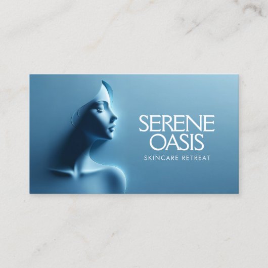 Serene Beauty Skincare, Massage, Wellness-Center Visitenkarte (Vorderseite)