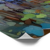 Serene Birch Forest Wasserfarbe Kunst Printing Poster (Ecke)