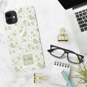 Serene Birds & Florals Mit Monogramm Case-Mate iPhone Hülle