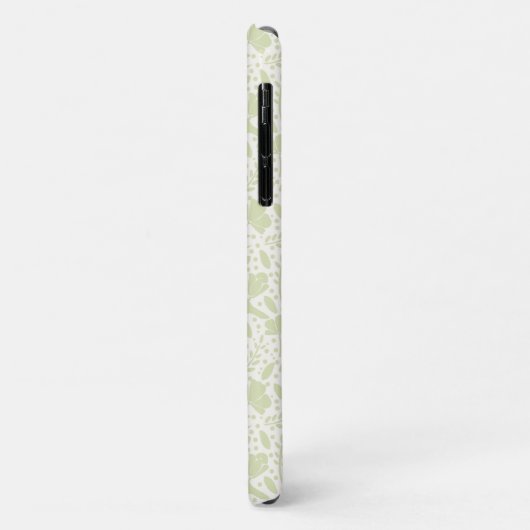 Serene Birds & Florals Mit Monogramm Case-Mate iPhone Hülle (Hinten/Links)